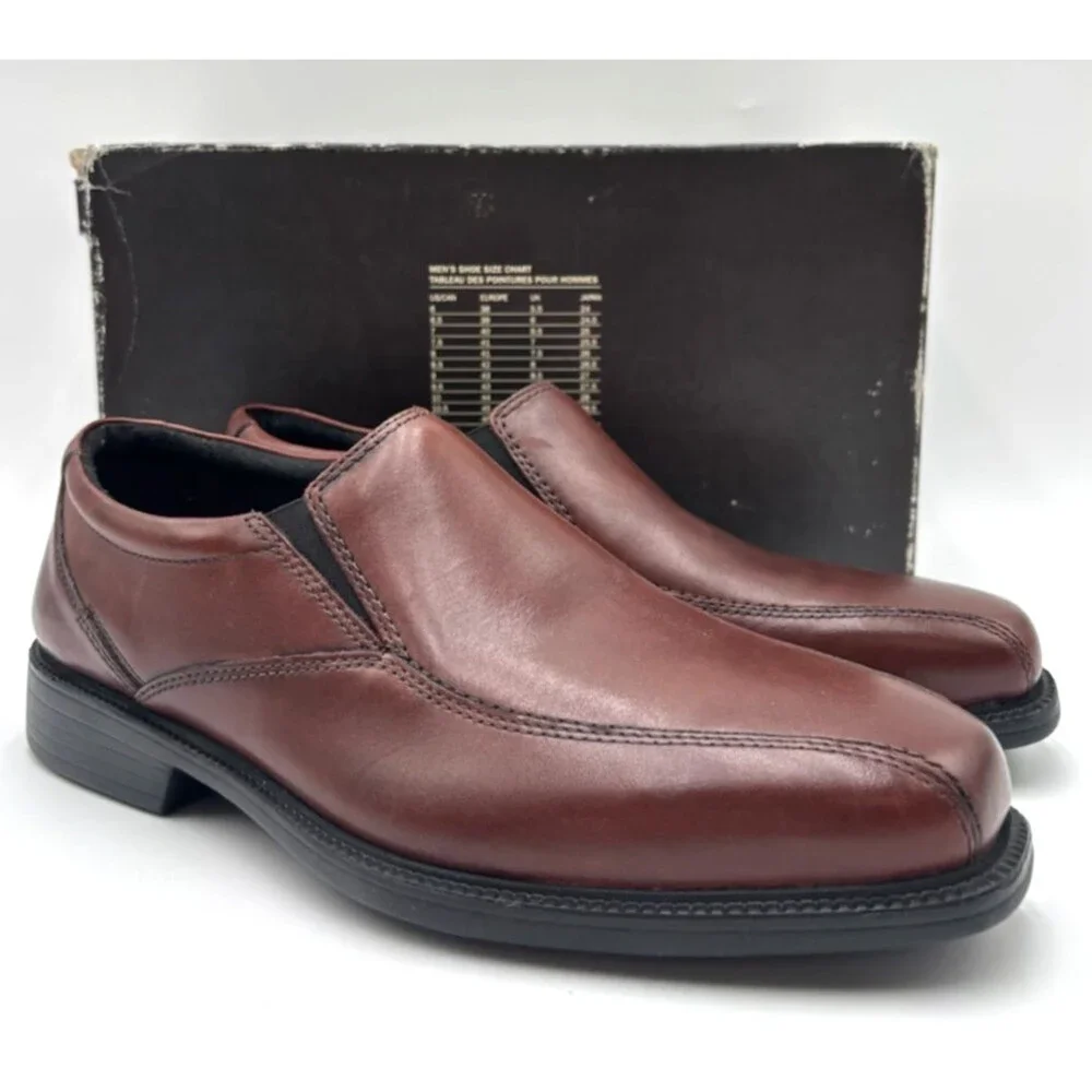 Bostonian BOLTON 26025896 Men's NEW Leather Slip-On Shoe Brown US Size 9.5W